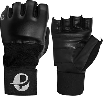 Ultimate - Midnight Inner Gel Wrap Gloves for Boxing & Bag Workout - size: Small-Medium