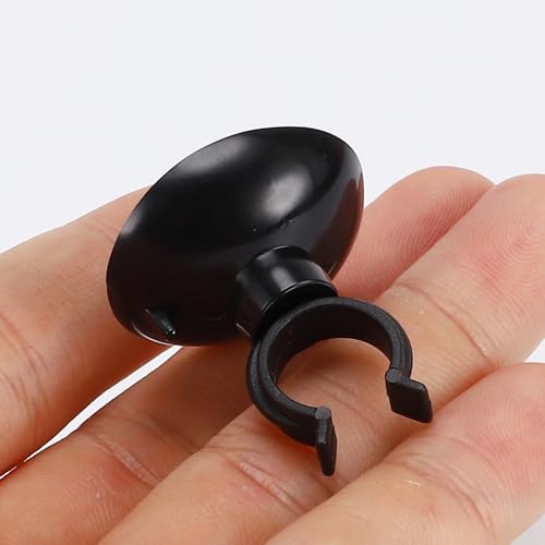 Aquarium Suction Cup, Aquarium Sucker Clip, Suction Cups Airline Tubing Holder, Fish Tank Accessories for Aquarium Fish Tank, Black, 0.51" 20 Pcs 20 Pcs