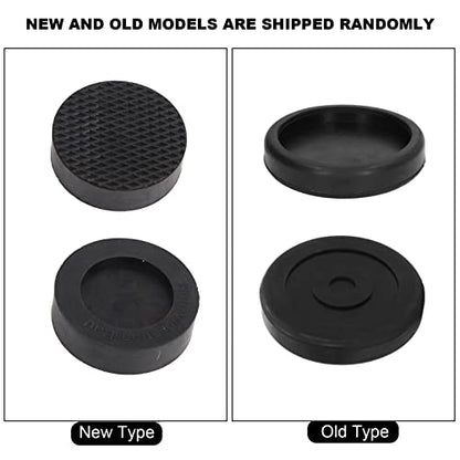 Anti Vibration Pads, Antislip Universal Pedestals for Washer Dryer, Noise Dampening and Shock Support Circular Rubber Isolation Feet Mats Set of 4
