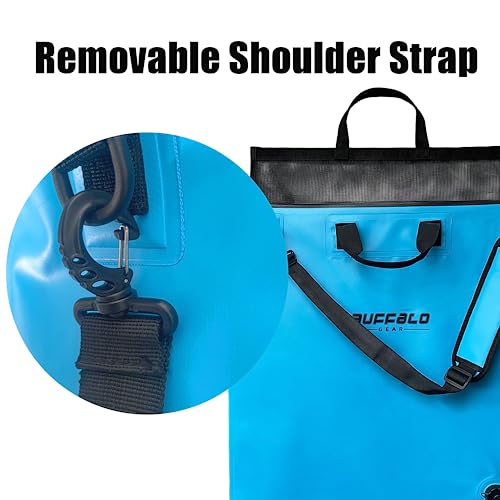 Fish Tournament Weigh in Bag for Bass Fishing, Heavy Duty Fish Bag for Caught Fish Waterproof,Leakproof,Puncture Resistant - color: Blue-24×25in
