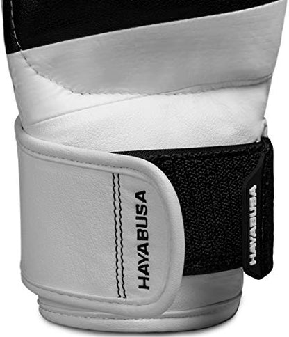 Hayabusa T3 4oz Pro Style MMA Gloves for Men and Women - color: White/Black, size: Medium
