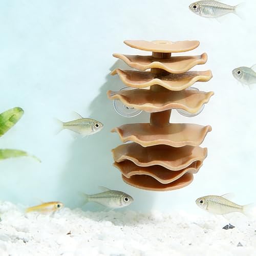 DQITJ Shrimp Hide Aquarium Fish Hideout with Suction Cup Aquarium Fish Cave Hideout Betta Habitat Fish Tank Decoration