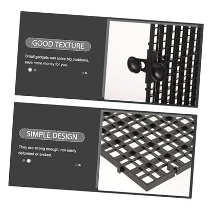 Fish Tank Divider Panel with Suction Cups Aquarium Separator Anti-Jumping for Aquariums Isolation Board for Fish Habitat Expansion and Tank Compartmentalization Black