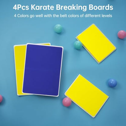2 Pcs Rebreakable Punching Boards, Martial Arts Training Targets, Taekwondo Karate Breaking Boards with EVA Foam Cover, for Adults and Kids, 2 Sizes