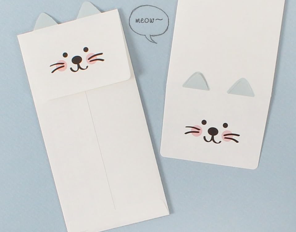 8 Pcs Money Envelopes Cash Envelopes, 8 Designs, 3.35 x 6.77 Inch (Cute Animal) - style: Cute Animal