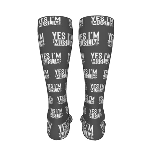 Muslim Islam Arabic Islamic Religious Allah God Be Casual Long Socks for Men's and Women's Soft Comfortable Warm