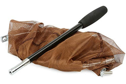 RESTCLOUD Bait Net and Fishing Landing Net with Telescoping Pole Handle Extends to 59 inches - color: Brown