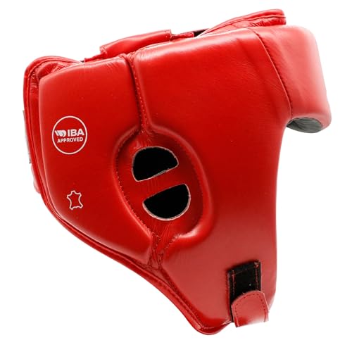 adidas Boxing and Martial Arts Headgear - Amateur, IBA and USA Boxing Approved Competition Head Guard - color: Red, size: X-Large
