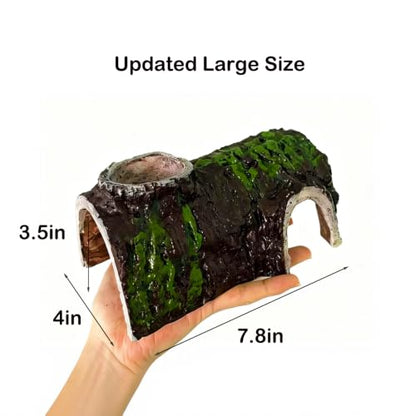 Size L 10-Piece Axolotl Habitat Enrichment Set with Hammock, Hideout, Floating Ball, Float Net, Rings, Nylon Mesh, Suction Cup for Fish Tank - size: L