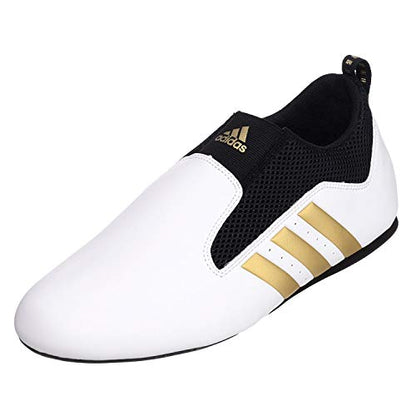 adidas Contestant Pro Ultralight Martial Arts Kung Fu Taekwondo Indoor Mat Training Shoes - White Gold - Size 8 (260mm)
