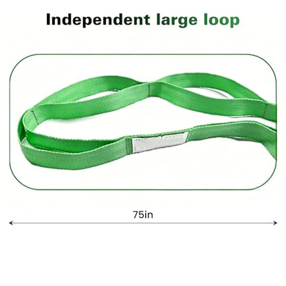 Stretching Strap with 10 Loops Non-Elastic Yoga Strap for Physical Therapy Pilates Dance Gymnastics Stretch Band for Daily Flexibility Routine at Home Gym Travel Includes Exercise Guide - color: Green