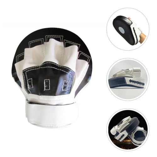 Boxing Strike Shield and Kickboxing Training Hand Pads, Upgraded Thickened Black and White Hand Targets for Martial Arts Sparring and Muay Thai Practice
