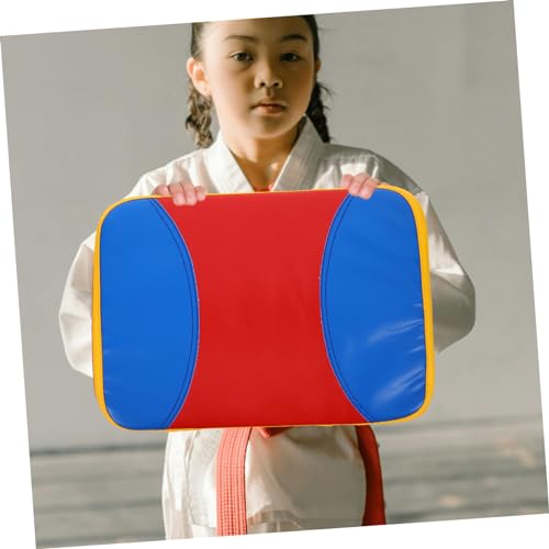 BESPORTBLE Small Curved Kickboxing Training Pad Lightweight Taekwondo Side Kick Shield with Wrist Strap for Martial Arts Practice