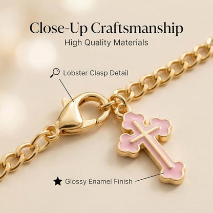 Steering Wheel Rosary,Steering Wheel Charm,Catholic Car Accessories Pink - style: D
