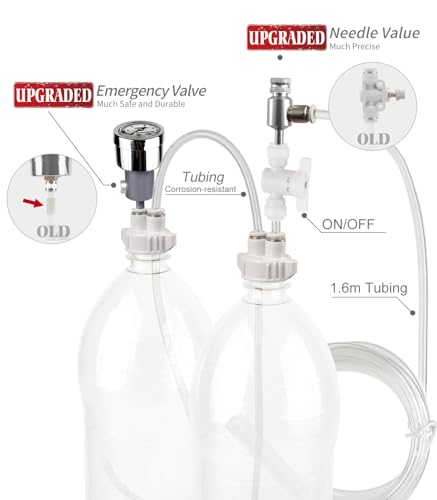 DIY CO2 kit for Aquarium with CO2 Diffuser & Needle Valve, G211 - color: G211+ CO2 Diffuser