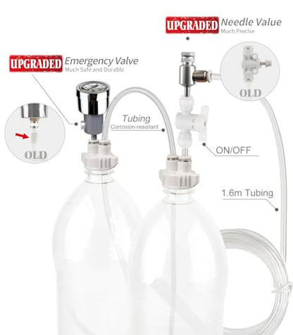 DIY CO2 kit for Aquarium with CO2 Diffuser & Needle Valve, G211 - color: G211+ CO2 Diffuser
