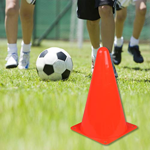 CARTMAN Agility Training Cones, Plastic Soccer Field Markers Indoor Outdoor for Events - style: 9" 24pk