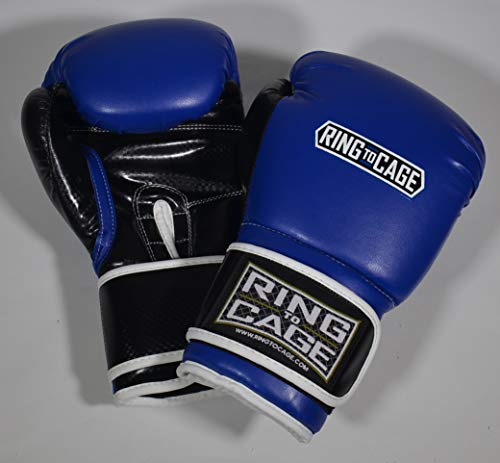 Gym Training Stand-Up Boxing Gloves - color: Blue, size: Large weighs 16oz