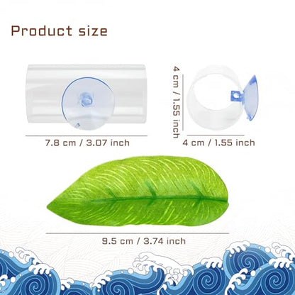 WishLotus Betta Fish Tube Tunnel, Transparent Acrylic Betta Fish Accessories with Suction Cups, Betta Fish Toys Hideout Tube for Small Fish Shrimp (Transparent)