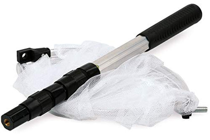 Insect and Butterfly Net with 12" Ring, 24" Net Depth, Handle Extends to 36 Inches - size: 12" ring, 36" handle