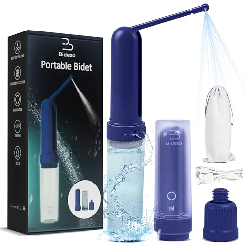 Portable Bidet for Travel, Rechargeable USB-C IPX7, 3 Pressure Modes, 180ml