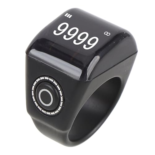 Smart Ring Counter, Rechargeable Digital Tasbih Finger Counter with OLED Screen for Sports and Prayer Tracking 68g - size: 22mm
