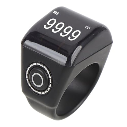 Smart Ring Counter, Rechargeable Digital Tasbih Finger Counter with OLED Screen for Sports and Prayer Tracking 68g - size: 22mm