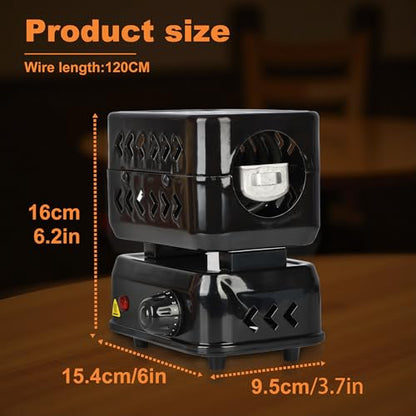 Charcoal Burner 360°Faster Heating Electric Stove Coconut Coal Starter 1 Heating Zones with Stainless Detachable Tongs, 1200W High Power Cube Coil Multipurpose Burners Fire Starters - color: black-1
