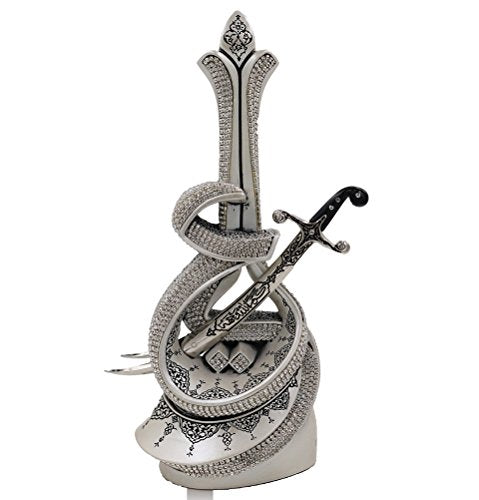 Islamic Home Decoration Table Decor Bookend Muslim Gift Item Eid Ramadan Sculpture Showpiece Hazrat Ali's Sword (Mother of Pearl) - color: Mother of Pearl
