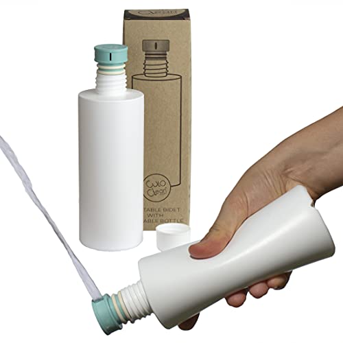 CuloClean Portable Bidet for Toilet or Travel. Peri Bottle for Men and Women. Handheld Spray. Bath Essentials (Aquamarine) - color: Aquamarine