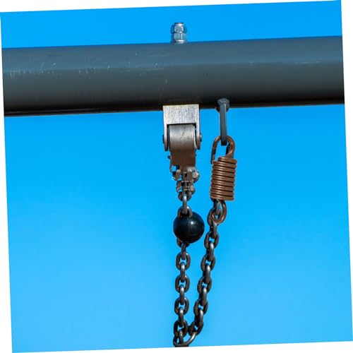 UPKOCH Hammock Chair Spring Swing Hanging Spring Metal Kit Porch Swing Accessories Sandbag Fixing Kit - color: Coffee