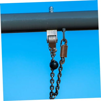 UPKOCH Hammock Chair Spring Swing Hanging Spring Metal Kit Porch Swing Accessories Sandbag Fixing Kit - color: Coffee
