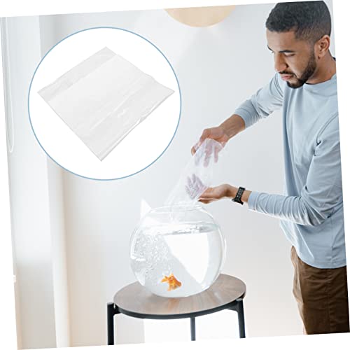 Luxshiny 20pcs Aquarium Fish Bags Storage Pouches Leakproof Live Fish Packing Bags for Transport Easy Viewing Without Opening