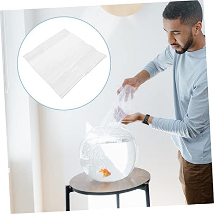 Luxshiny 20pcs Aquarium Fish Bags Storage Pouches Leakproof Live Fish Packing Bags for Transport Easy Viewing Without Opening