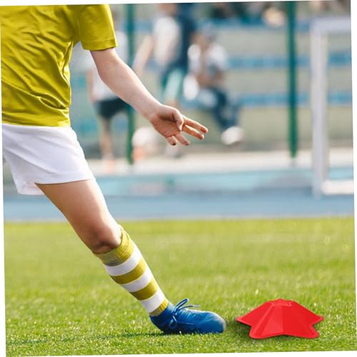 HANABASS 5pcs Portable Soccer Training Cones Agility Disc Markers for Football Practice Lightweight Sports Equipment for Enhanced Speed Reaction for Training Anywhere