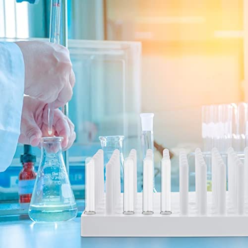 ULTECHNOVO 1pc White Plastic Microcentrifuge Tube Holder Test Tube Dryer Drying Rack for Centerfuge Tubes Laboratory Use