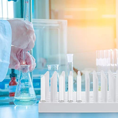 ULTECHNOVO 1pc White Plastic Microcentrifuge Tube Holder Test Tube Dryer Drying Rack for Centerfuge Tubes Laboratory Use