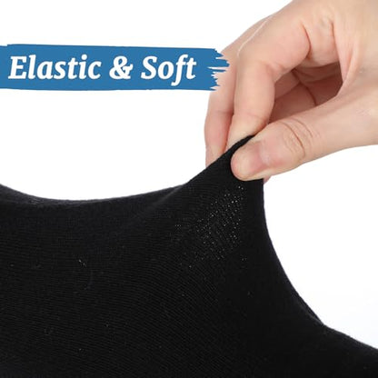 3 Pairs Sun Protection Arm Sleeves 23.6 Inch Long Fingerless Gloves for Women Cotton Arm Wrist Warmer with Thumb Hole - color: Black