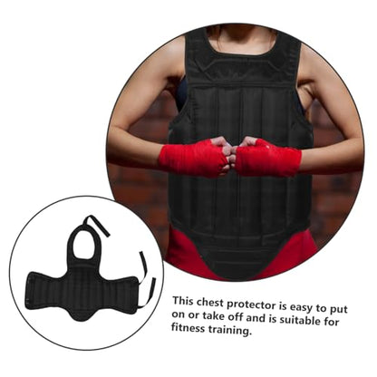 Toddmomy Portable Sponge Chest Protector for Boxing and Taekwondo Adult Unisex Chest Guard Full Lightweight and Breathable Design for Training and Competition