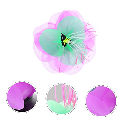 TOYANDONA Silicone Luminous Coral Adornment for Aquarium Soft Glow Purple Artificial Aquatic Plant Decoration Fish Tank Safe Lifelike Water Plant Ornament for Natural Aquarium Landscaping