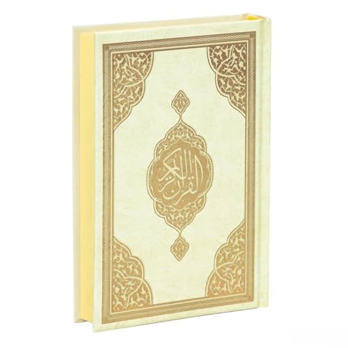FURKAN The Noble Qur'an Arabic Large Size, Al Quran Al Karim, Islamic Gift, Gift for Men & Women, (6.7x9.5″) Hardcover Quran - Cream - color: Cream