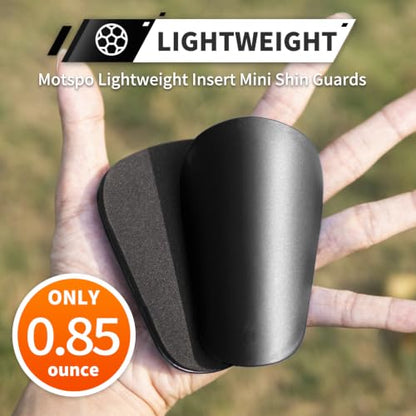 Extra Mini Soccer Shin Guards for Toddler, Kids, Youth & Adults | Ultra Lightweight Insert Small Shin Pads, Boys Girls Men Women, Shock-Absorbing Protection, 3.7×2.4 In, Training & Matches - color: Black+White