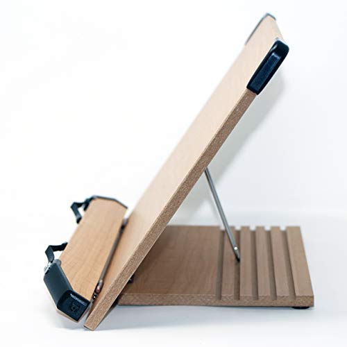 BS2500 Large 16x10.5 Portable Adjustable Foldable Bookstand Holder for Reading Hands Free Large Thick Heavy Textbooks Cookbooks Tablets - size: Large 16"x10.5"