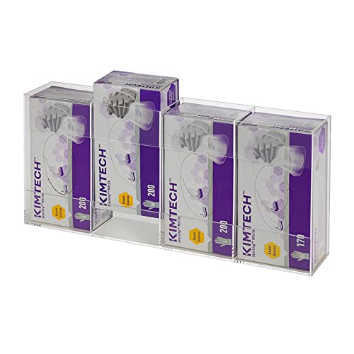 Kantek Acrylic Glove Dispenser, Quadruple Box Capacity, Easy-Box-Swap, 10.3-Inch Wide x 3.8-Inch Deep x 21.3-Inch High, Clear (AH145) - size: Easy Swap Quadruple