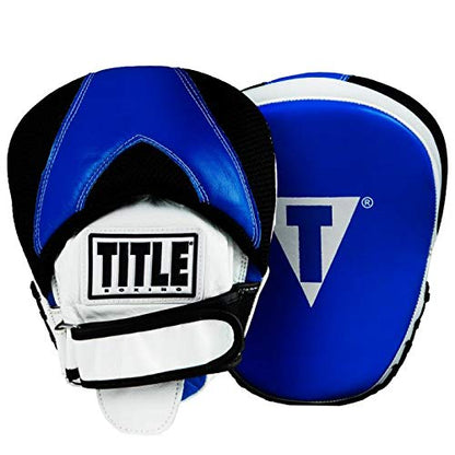 TITLE Boxing Flurry Pro Punch Mitts, Blue/Black - Boxing Pads, Muay Thai Pads, Punching Mitts, Focus Mitts, Boxing Equipment, Punching Pads, MMA Equipment, Kickboxing