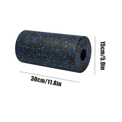Back Foam Roller, Hollow Column Muscle Recovery Tool, Muscle Roller Foam, for Gym Post-Exercise Sports Recovery Home Fitness Routine Yoga Stretching - color: Black Blue