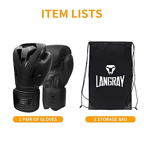 Boxing Gloves for Adults Men Women, Punch Bag Training Gloves for MMA Sparring Kickboxing Muay Thai Fight Heavy Bag Fitness