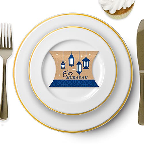 Big Dot of Happiness Ramadan - 선물 상자 - Eid 무바라크 파티 쁘띠 베개 상자 - 20개 세트