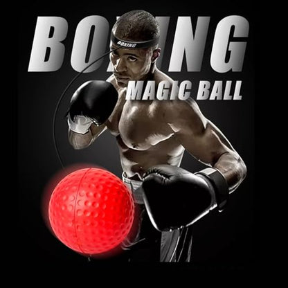 Boxing Reflex Ball Set– 3 Boxing Balls with Varying Weights, Headband, Great Boxing Equipment Gift for Reflex, Timing, Accuracy, Focus and Hand-Eye Coordination, Boxing Training for Adults and Kids