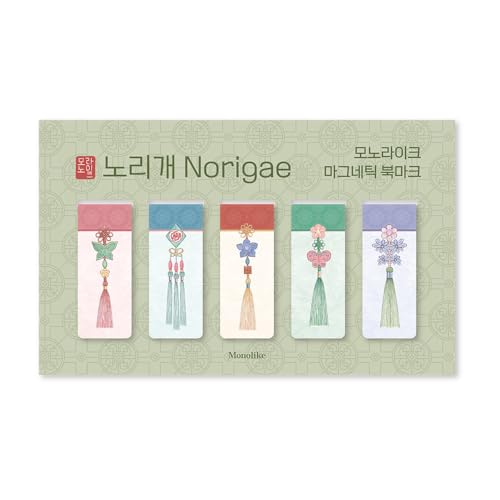 Monolike Magnetic Bookmarks Norigae, Set of 5 - color: Norigae